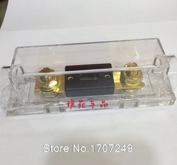 

Auto Car Vehicle Stereo Audio Inline ANL Holder 0 2 4 Gauge+150A Amp Gold Plated Fuse