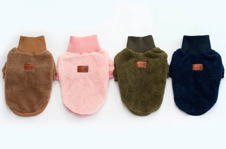 P11_New_design_Winter_Pet_high_collar_Velvet_Sweater_Clothing_Warm_Puppy_dog_cat_2_legs_hoodie_coat_Solid_color_Chihuahua_ (11)