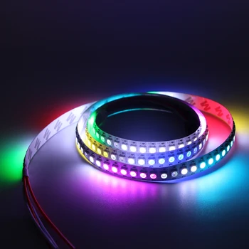 

5m 5V WS2812B WS2812 Led Strip light Individually Addressable Smart RGB Led pixel strips Black/White PCB Waterproof IP30/65/67