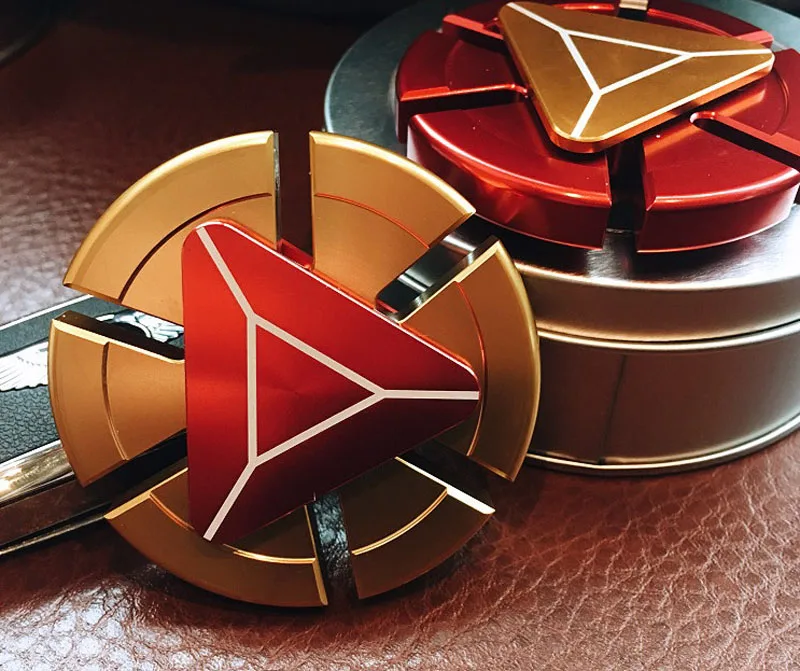 Ручной Спиннер Железный человек EDC Tri-Spinner Игрушки-непоседы металлический красный Спиннер-Спиннер SCCJGL для взрослых детей Образование DIY игрушки хобби