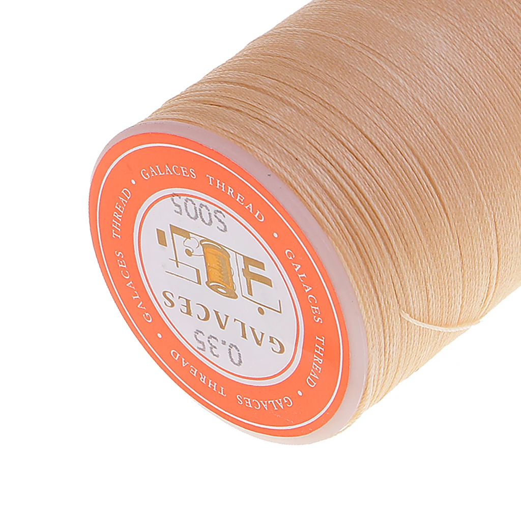 4 Pieces 300 Meters 0.35mm Leather Sewing Waxed Wax Thread Hand DIY Stitching Cord Crafts