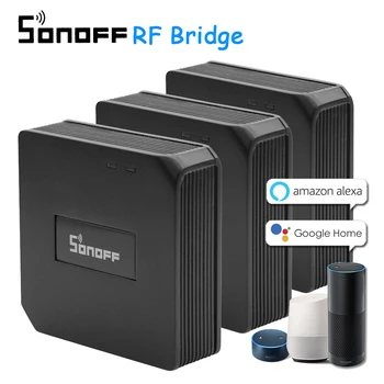 

3PCS Sonoff RF Bridge 433 MHz Replacement Smart Home Automation Universal Switch Intelligent Domotica Wi-Fi Remote RF Controller