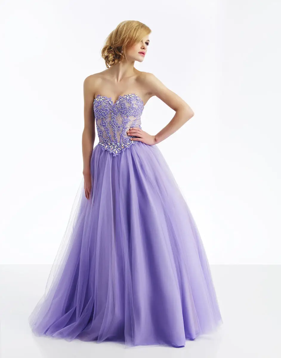 Фиолетовый платье-линии милая аппликация кристалл блесток бусины пром платья сексуальная спинки длиной до пола шифон кружева-up вечерние платья E2 - Цвет: same as picture