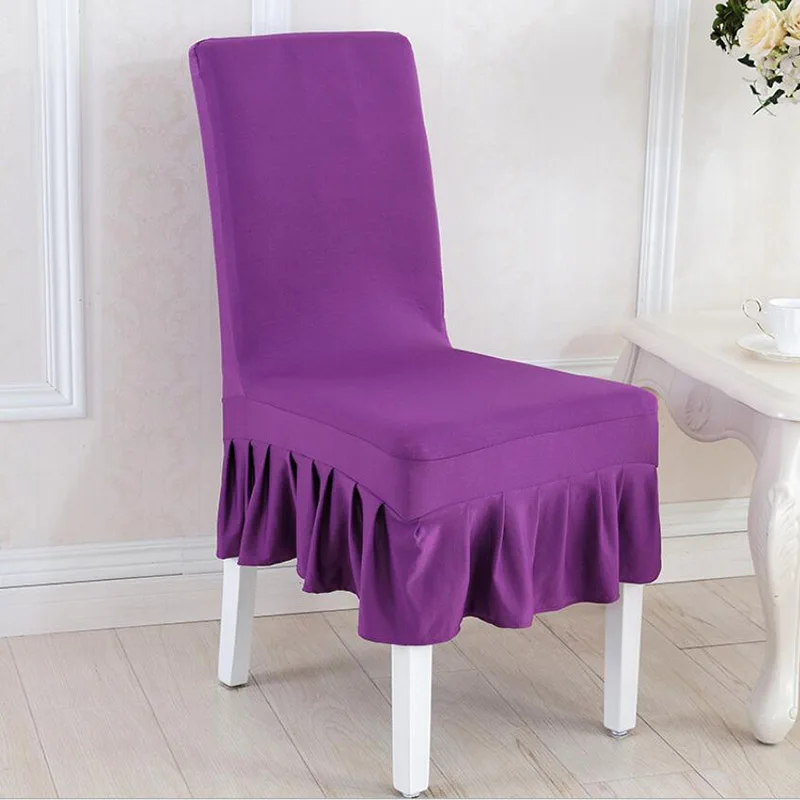 6Pcs/Lot Wedding Party Chair Covers Spandex Stretch Chair Covers Dining Chair Seat Covers Slipcovers Housse de Chaise Mariage