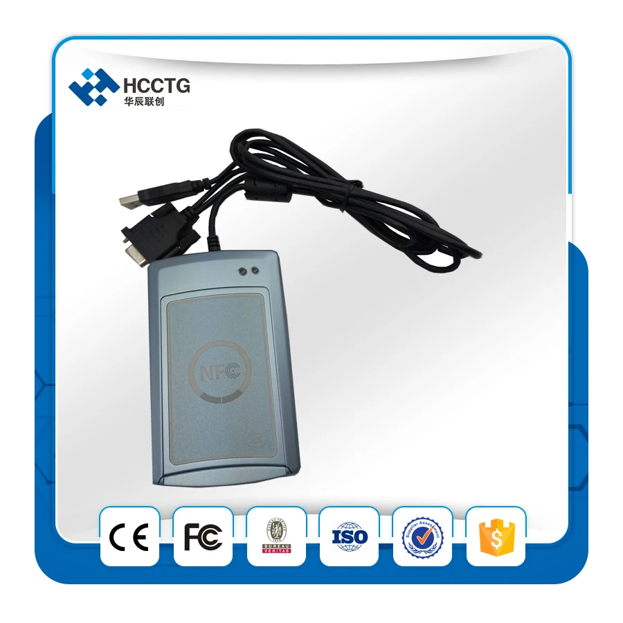 

RS232+ USB Contactless Smart Card/Tags NFC Reader and Writer 13.56MHZ RF Support all 4 types of NFC tags-ACR122s