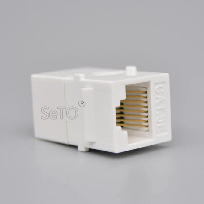 SeTo RJ45 Cat5e модуль Женский и женский сетевой разъем Keystone для розетки