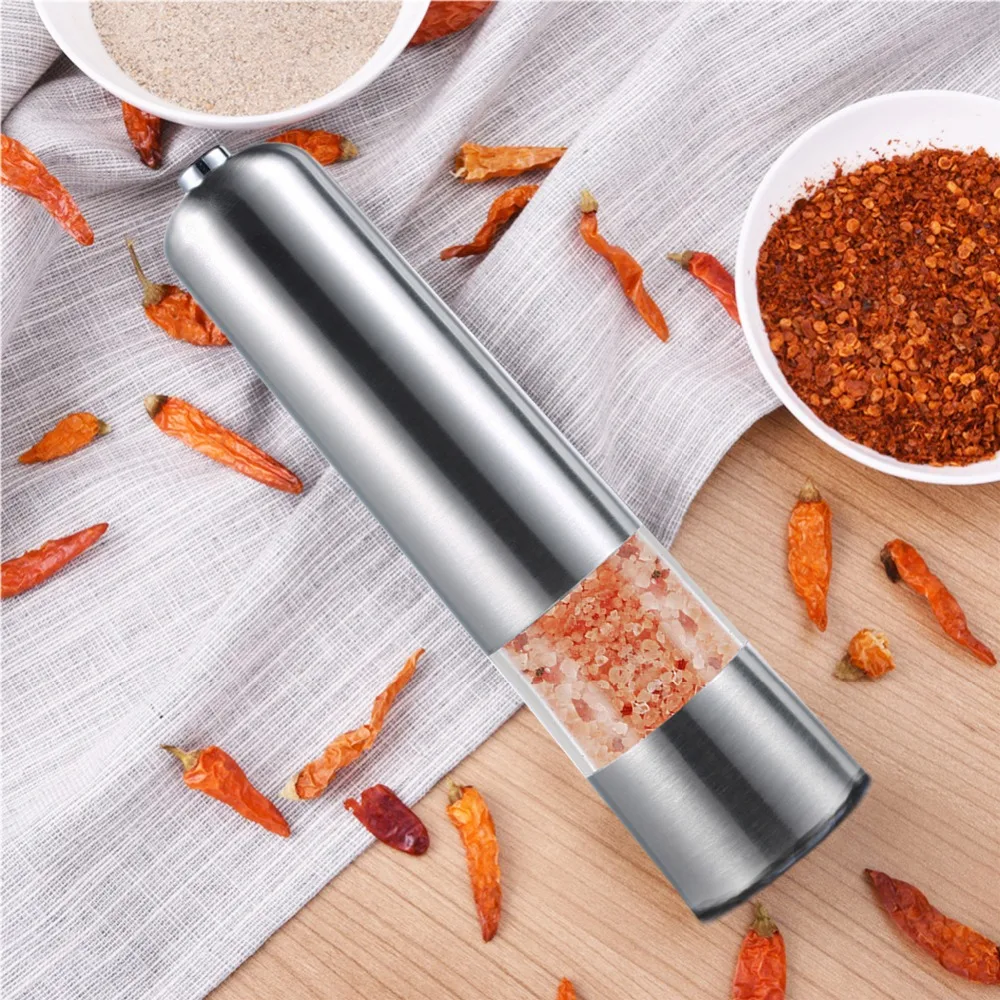 Stainless Steel Electric Mill Grinder Pepper Salt Spice Grind Tool Cooking Kitchen Accessaries In Mills From Home Garden On Aliexpress Stainless Steel Electric Mill Grinder Pepper Salt Spice Grind Tool Cooking Kitchen Accessaries In Mills From Home Garden On Aliexpress