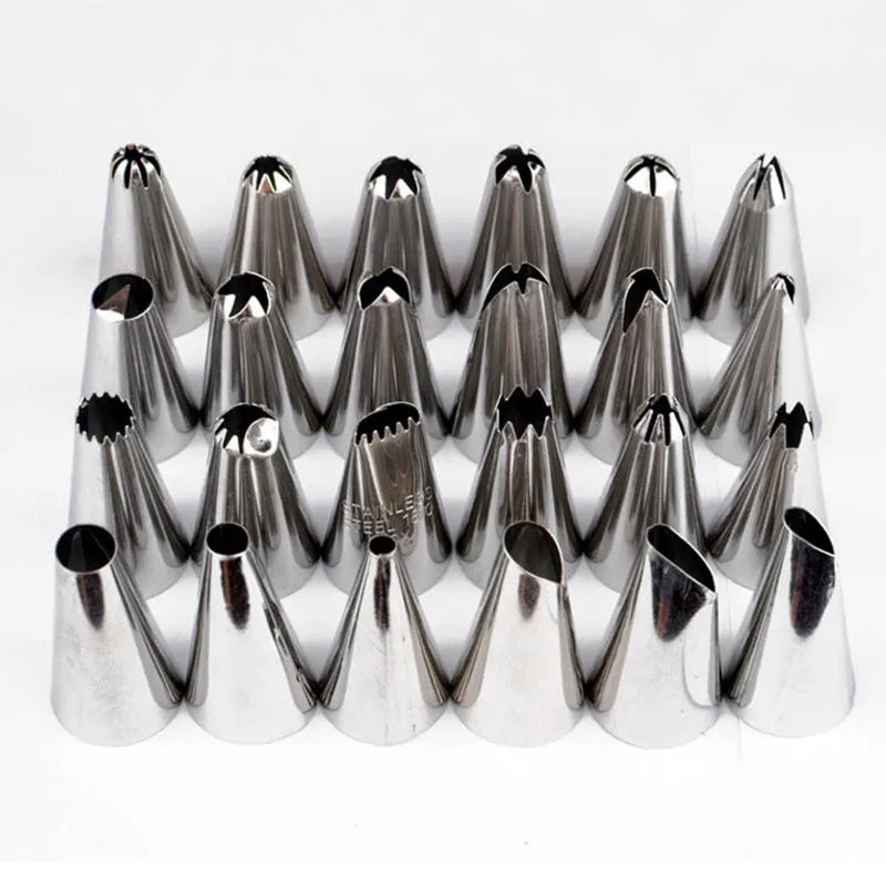 24 Pcs Nozzles With Box DIY Pastry Tips Kitchen Tools Cake Decorating