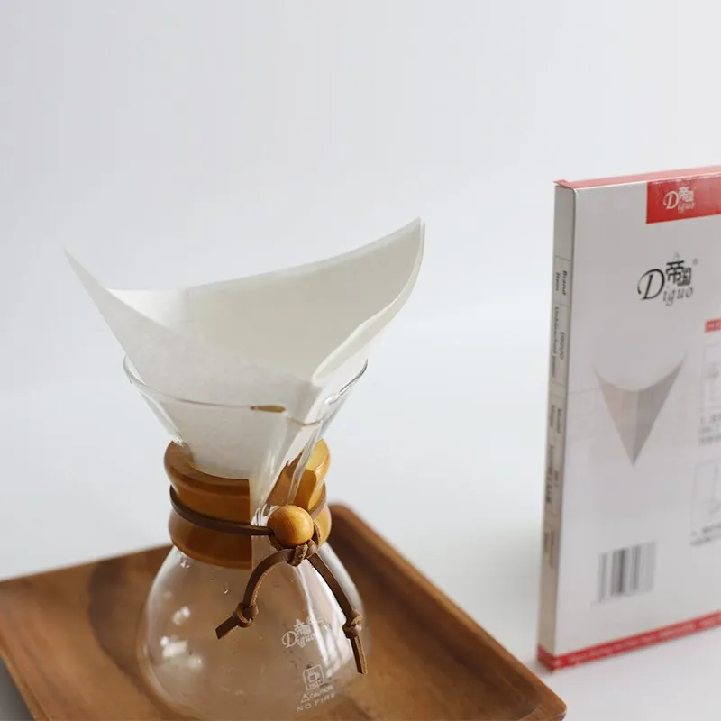 

FeiC Chemex Style Folded Half-Moon Circles Coffee Filter (40 Filters) for 1-3cups for barista