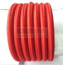 Выход 100 метров красный 2X0,75 мм текстильный Электрический провод винтажные круглые и плетеные лампы шнур Эдисона провод Светильник из ткани кабель