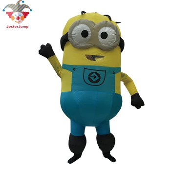 

Purim Halloween Inflatable Minion Bob Costume For Women Men Cosplay Mascot Inflatable Minions Party Adult Fancy Full Body Suit