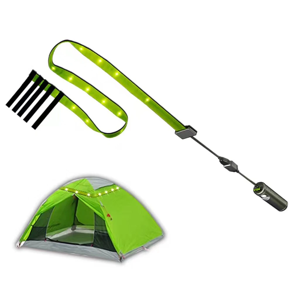 New 6.2ft 18 LED Dimmable Camping Outdoor Light Tent Bar Warm White