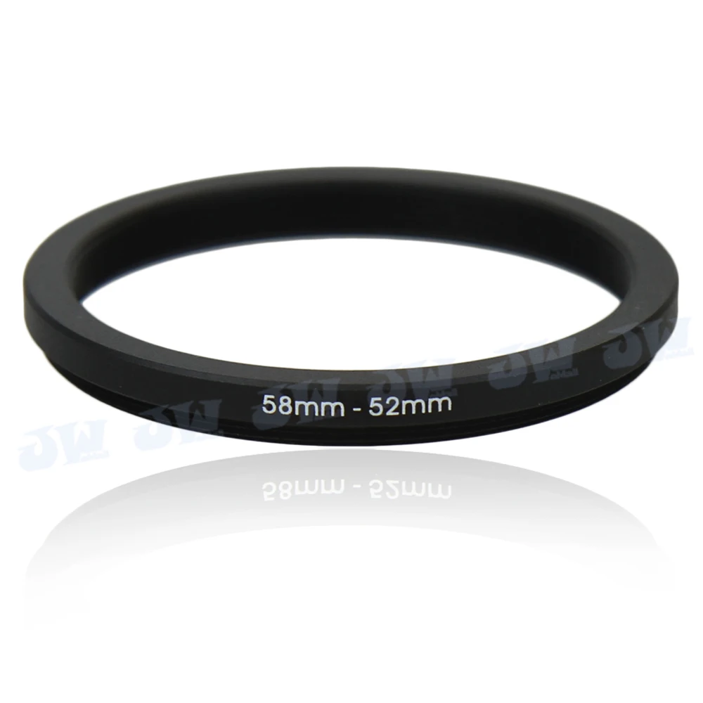 Kiwifotos 58-52mm Step-Down Metal lens filter Adapter Ring/58mm Lens to 52mm UV CPL ND Accessory