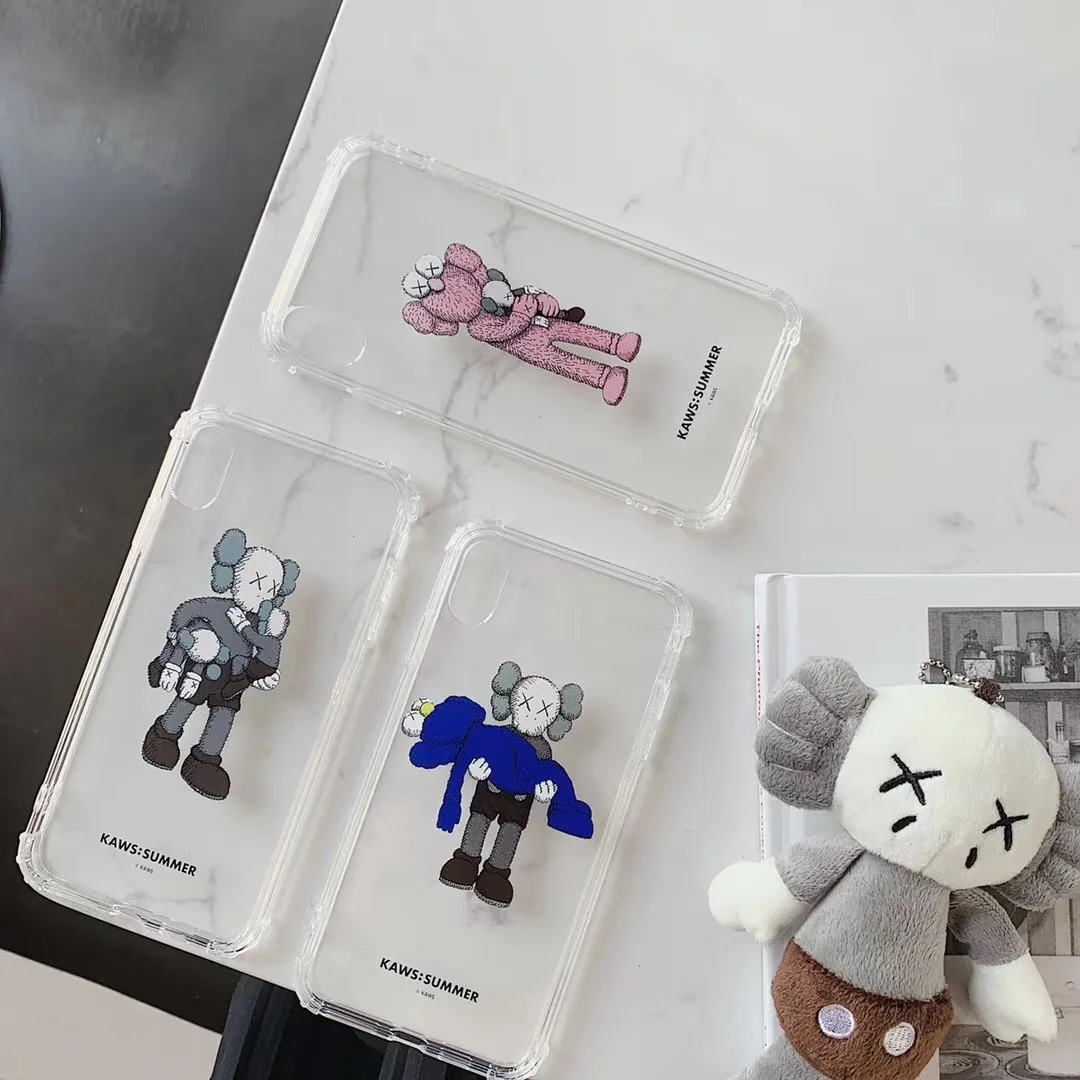 

Kaws XX Phone Case For iphone Xs MAX XR X 6 6s 7 8 plus Japan street brand Trendy Toy Drop-proof couple fun soft TPU back Cover