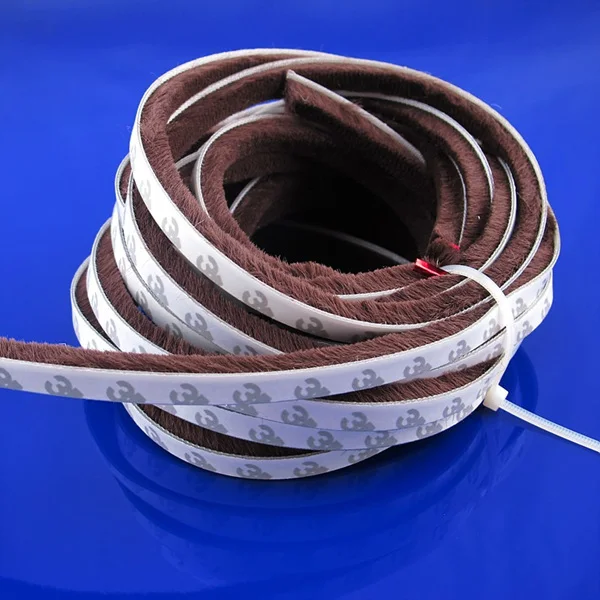 5m Self Adhesive Draught Excluder Brush Window Pile Seal Film Door