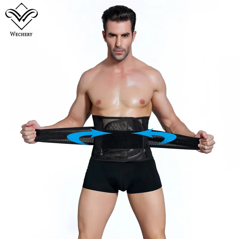 Wechery Slimming Belt Belly font b Men b font Body Shaper Corset Abdomen Tummy Shaperwear Waist