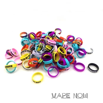 

50pcs E cigarette Anti-slip Ring Silicon Rubber Band Vape Rings For Mechanical Mod with Multiple Colors