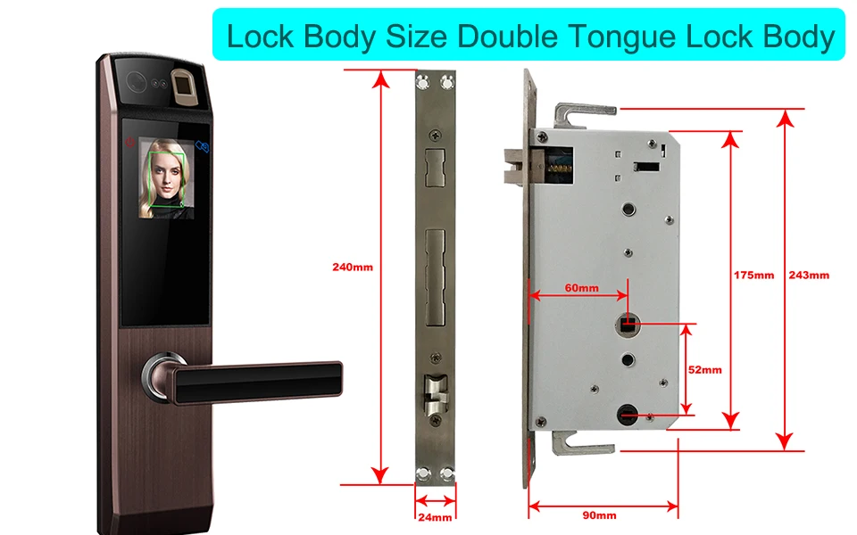 Eseye электронный замок двери лицо цифровой замок отпечатков пальцев интеллектуальные электронные замки Smart замка двери Сенсорный экран Keyless