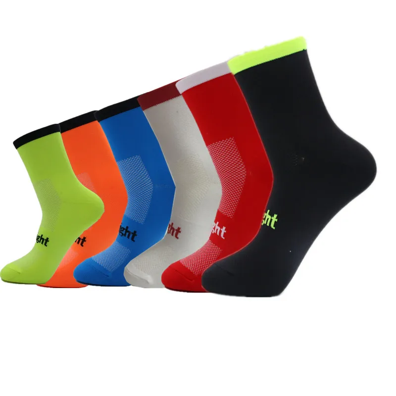 

Outdoor Sport Socks Cycling Socks 6 Colors Breathable Running Bike Basketball Socks Men Women