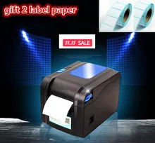 2016new Gift2 labels paper+ label printer clothing tags supermarket price sticker printer Support for printing 22-80 mm widh