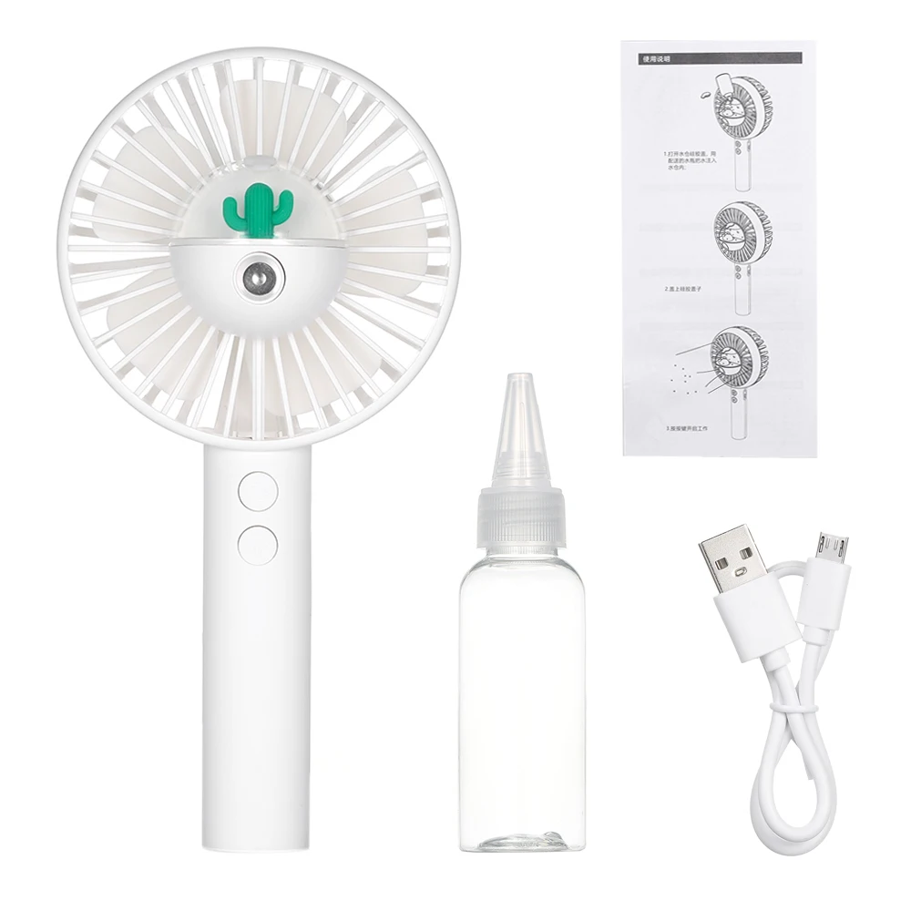 Портативный мини-вентилятор, портативный электрический USB кондиционер, запотевающий вентилятор, увлажнитель воздуха, охлаждающий вентилятор, распылитель воды