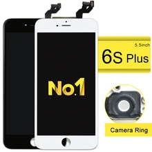 5 pcs alibaba china lcd para iphone 6 s plus screen display lcd de toque digitador assembléia substituição preto branco