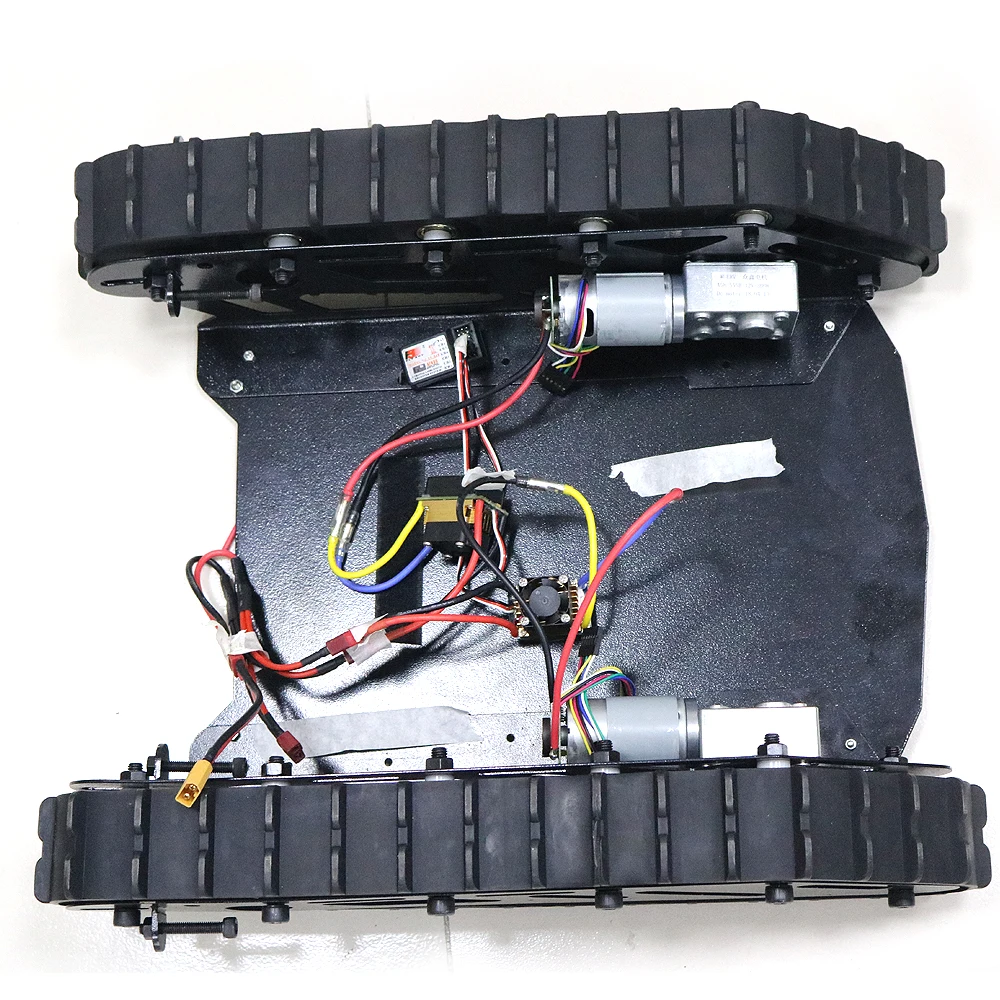 Металлический бак шасси 15 кг вес нагрузки с резиновой гусеничный автомобиль экскаватор робот шасси дистанционное управление DIY RC игрушка T007