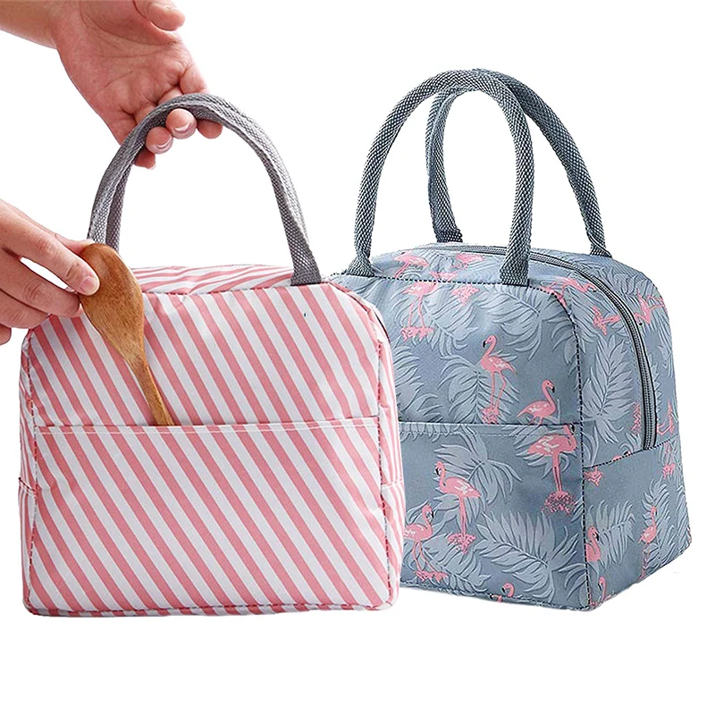 

Organizer Thermal Bag Lunch Waterproof Isothermal Lunch Box Lunch Bag With Back Pocket Shopping Bags Leak-resistant Portable