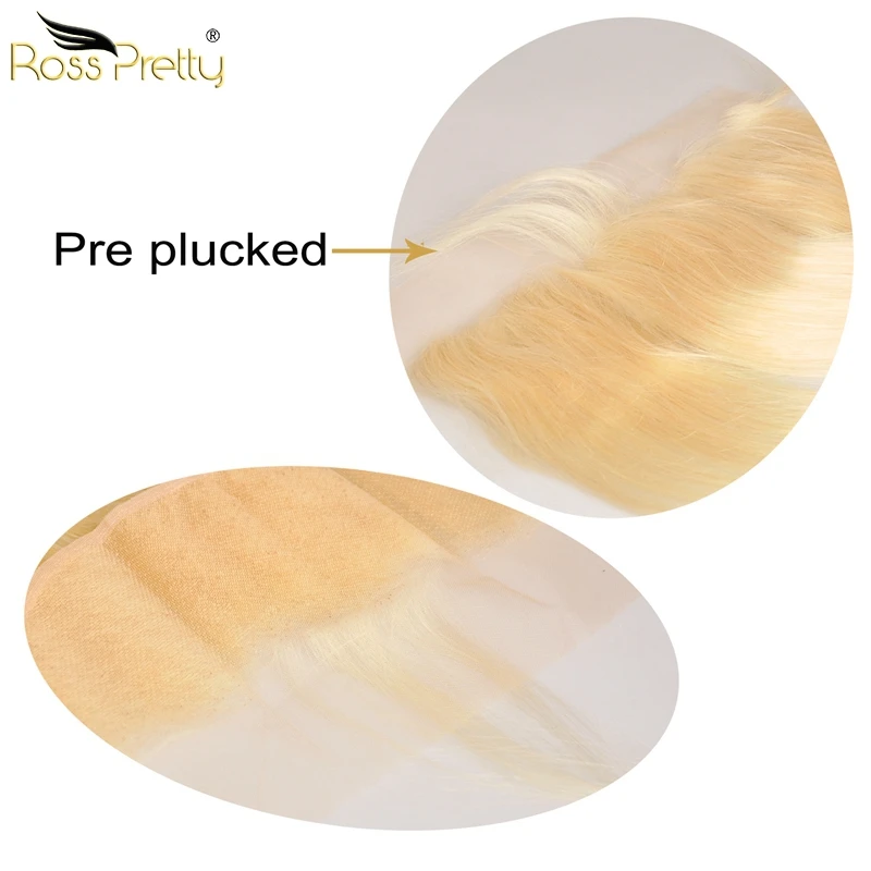 pre plucked blonde lace frontal straight brazilian hair style