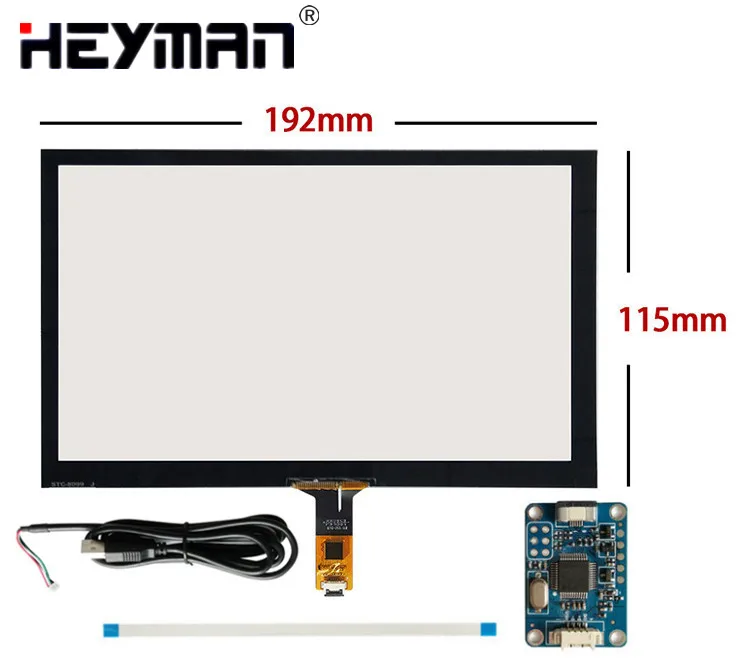 8 inch192mm 116mm Capacitive Touch Digitizer Raspberry Pi font b tablet b font font b PC