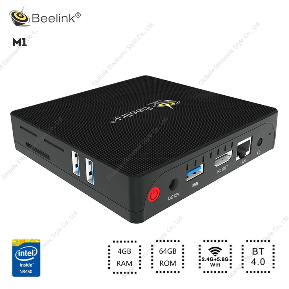 Beelink M1 Mini PC N3450 Quad Core 4GB 64GB Bluetooth TV