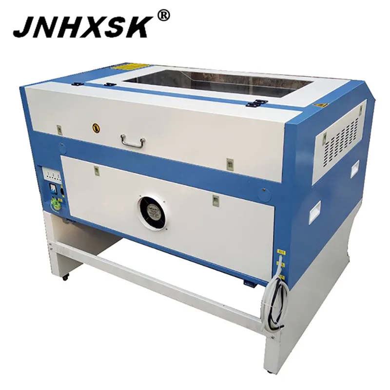  JNHXSK jinan 80W laser power laser engraving machine with Ruida control system 600x900mm computer n