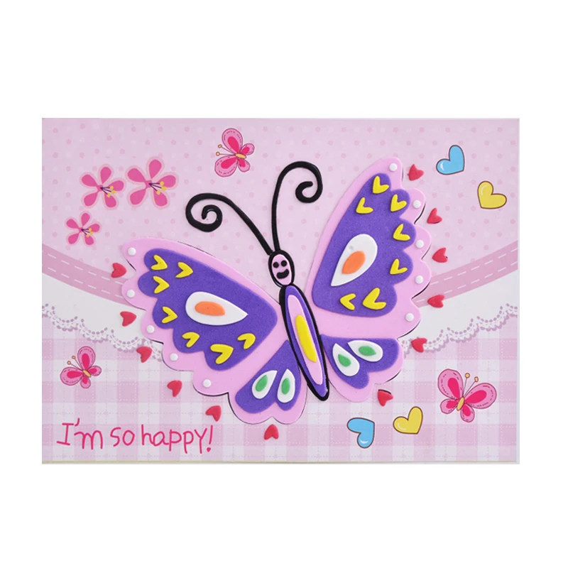 20style designs /lot DIY Cartoon Animal 3D EVA Foam Sticker Puzzle Series E Early Learning Education Toys for Children