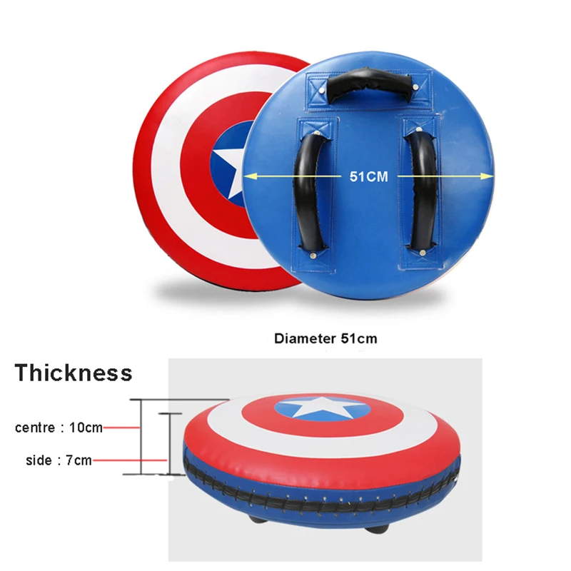 1 шт., спортивные мишени, Муай Тай, ногой мешок, боксерский коврик, мешок, боксерская груша, прочный бокс, Капитан Америка, тренировочный щит