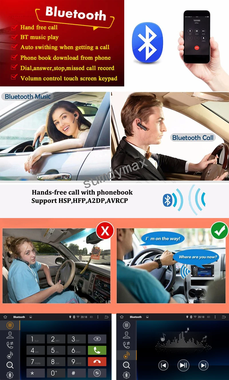 Best Sumdymax 8inch 4GB RAM Octa Core Android 8.0 Car DVD Player For KIA K7/Cadenza 2009 2010 2011 2012 with GPS navi DVD USB SD 4