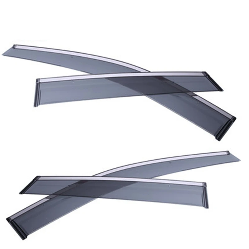 

For VOLVO XC60 2010-2015 ABS Plastic Exterior Window Visors Awnings Rain Sun Deflector Guard Vent Cover 4Pcs Car Accessories