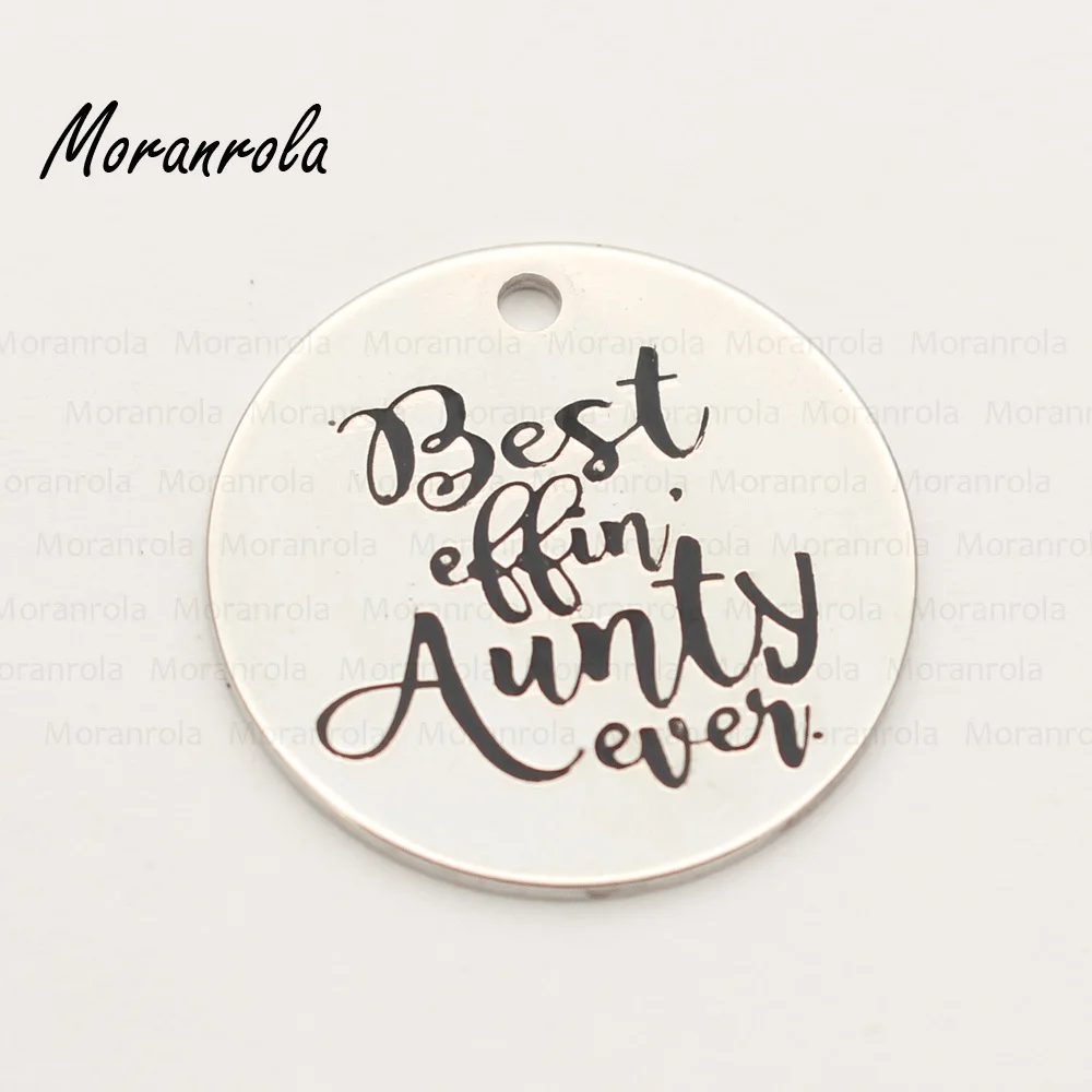 Медное ожерелье брелок с надписью &quotBest effein aunty Ever&quot красивые украшения для тети