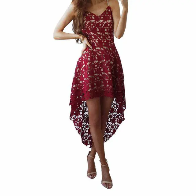 Spaghetti Strap Asymmetrical Dress