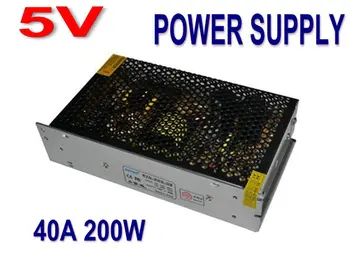 

5V 40A 200W AC/DC CONVERTER Universal Regulated Switching Power Supply DRIVER Adapter For LED Strip light Display 110V/220V