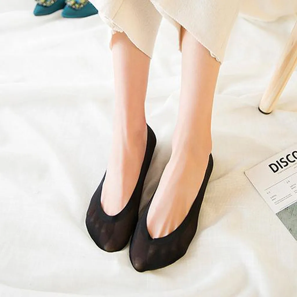 Женские носки Украина модные короткие удобные ледяные шелковые губки подушки массаж невидимые эластичные носки женские носки # LL