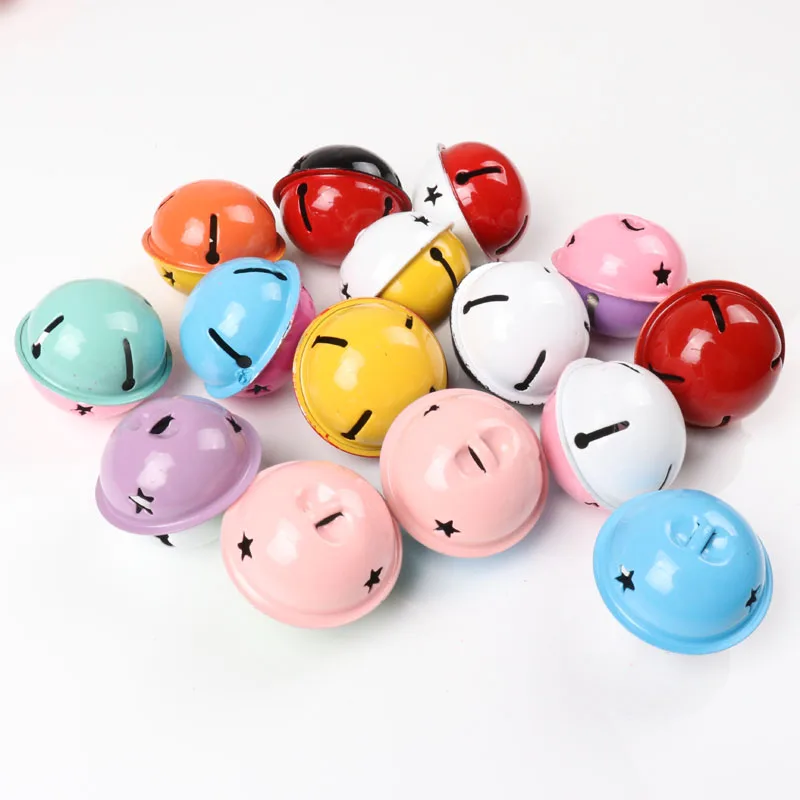 

Jingle Bells Mix Plated Iron Loose Beads Small for Party Christmas Tree Ornamen Decoration Home Accessories 1pcs 40x34mm