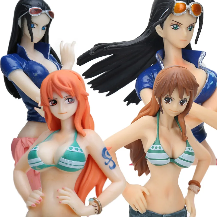 

4styles Lady Nami Swimsuit Ver Nico PVC Action Figures DXF One Piece Collectible Model Dolls Toys Figurine Zoro brinqudoes