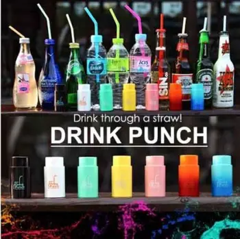 

Drink Through A Straw Drinking Punch Jar Lids with Straw Hole marker beer bottle for wate Baby driving
