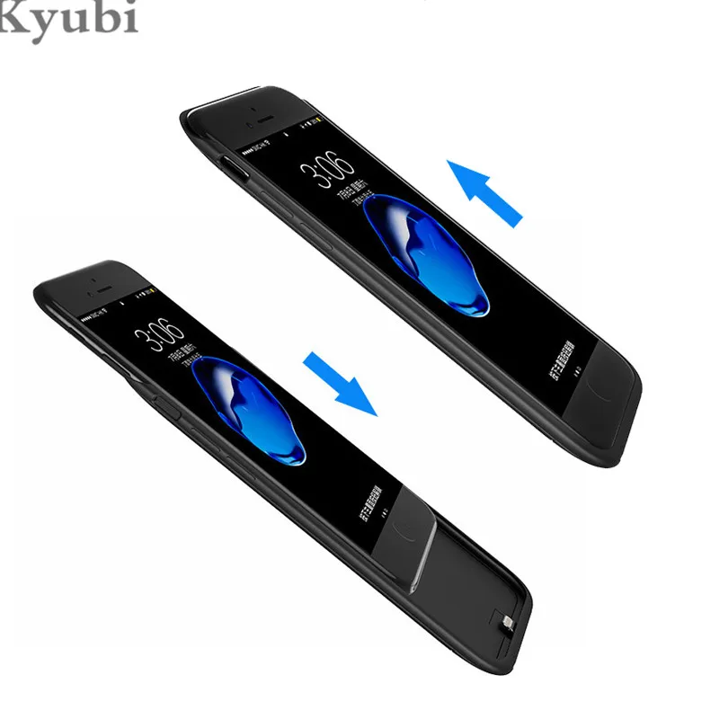 

8200mah high capacity battery charger cases for iphone 6 6s 7 8 plus external wirless charging cover for iphone 6 6s 7 8 plus