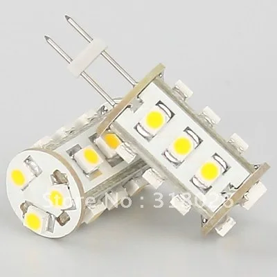 

Warm White Led G4 Led 12VDC 15 LED Bulb 3528Led Light Boat Car Light 120LM Free Shipment