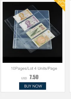 Прозрачный пылезащитный бумажный коллектор денег 20 страниц мировой бумажный денежный альбом бумажный органайзер для сбора денег