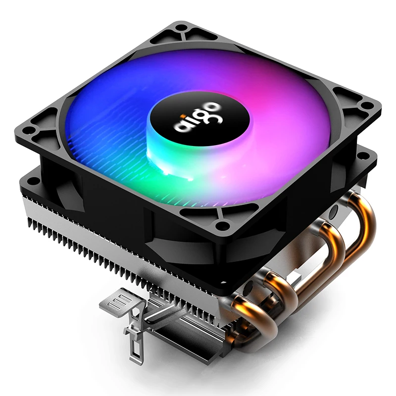 Новое поступление светодиодный охладитель ЦП Aigo CC94 охлаждение AMD Intel 4 трубы 90 мм