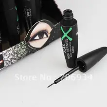 24 шт./партия, черный цвет, жидкая подводка для глаз с подставкой для дисплея, супер водонепроницаемый, высокое определение, 6 мл, 8410