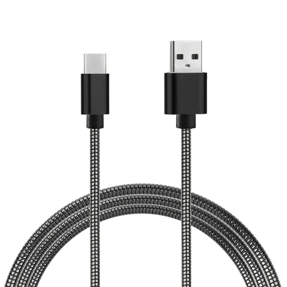 

5v 2a type c Data Charger Cable Cellphone data line 1M Soft Metal USB-C USB 3.1 Type C Data Charging For Android Phone z85
