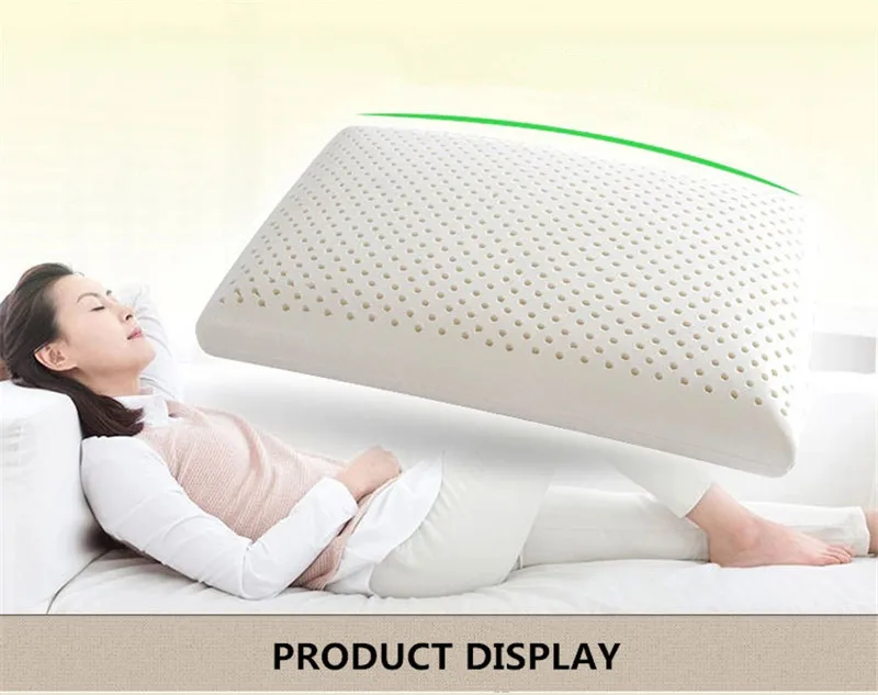 60*40cm Natural Latex Pillows Cervical Orthopedic Neck Pillow Sleep